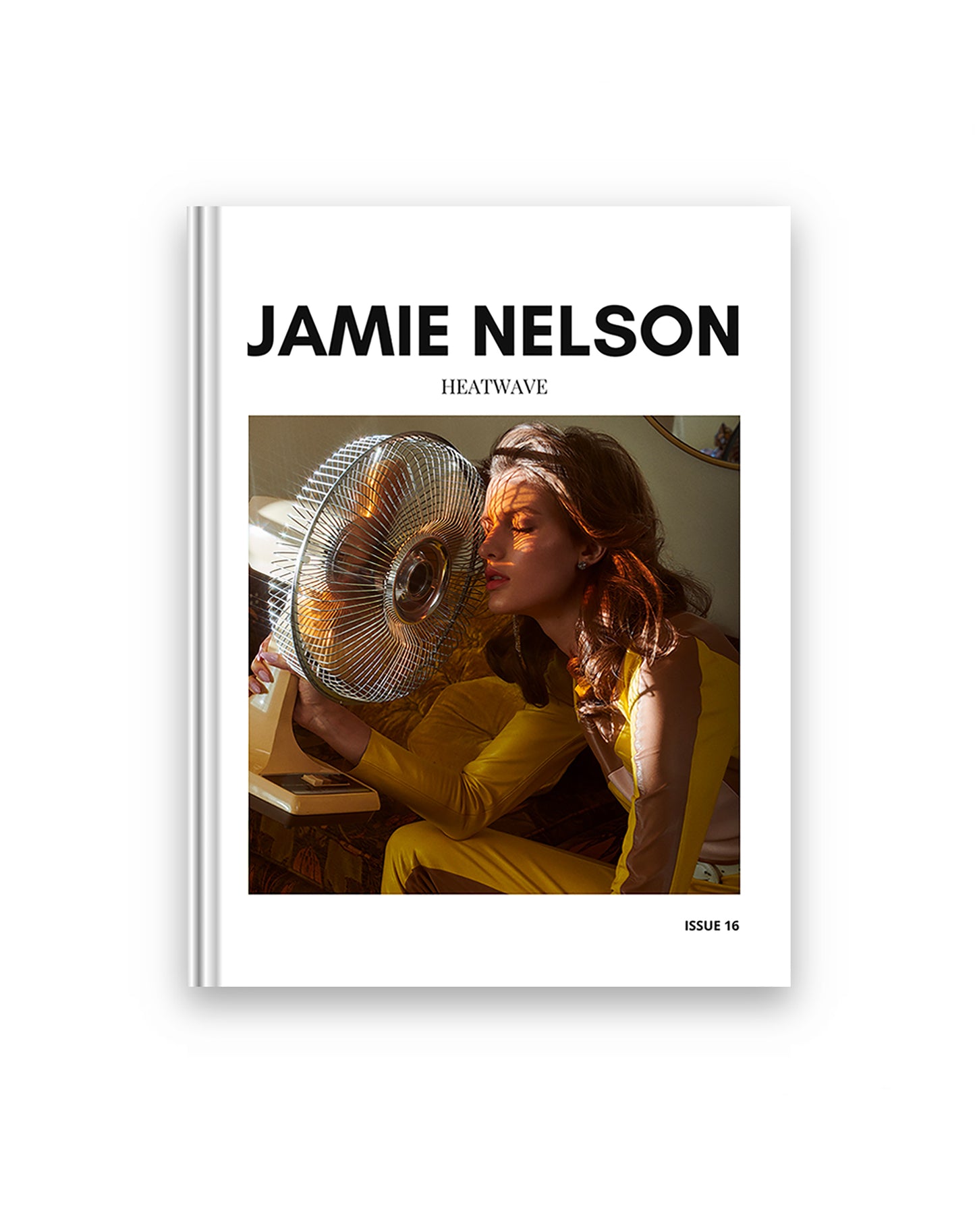Book cover with 'Jamie Nelson' and 'Heatwave' on a white background