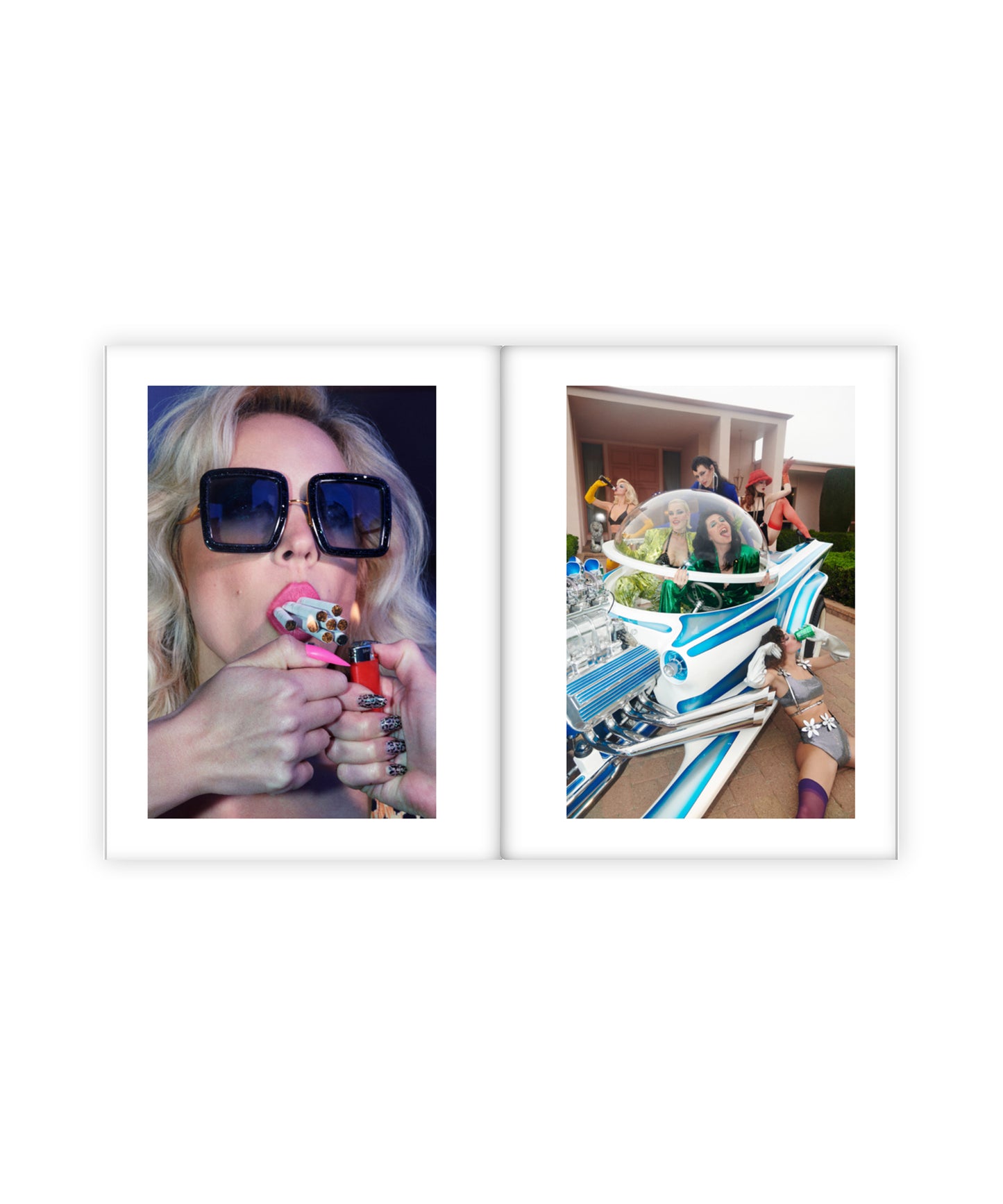Two framed pictures side by side on a white background.