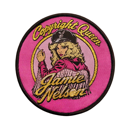 'Copyright Queen' photographer's rights embroidered patch 