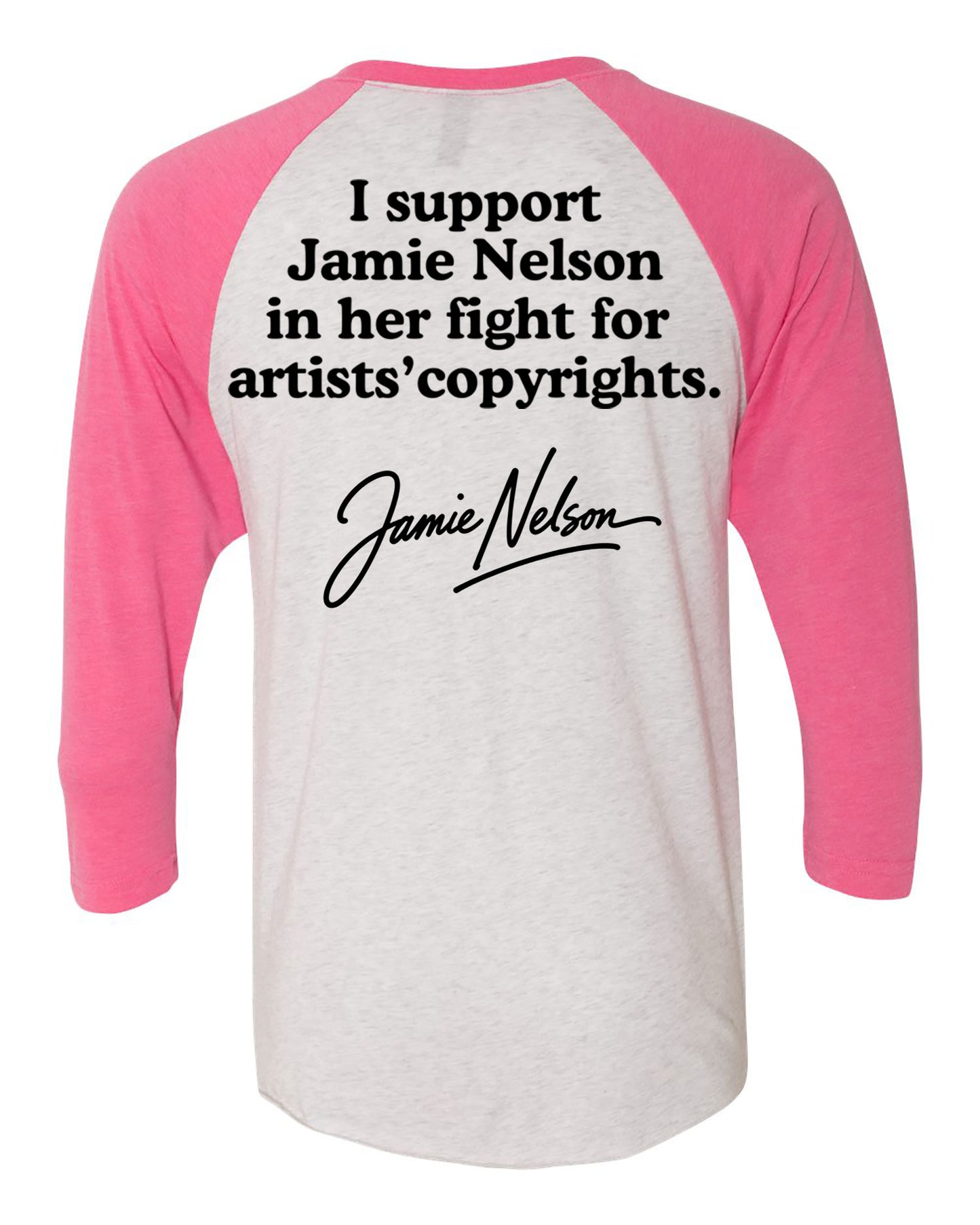 Pre-Order  "Pay Your Photographer" Pink or Black Raglan 3/4 Sleeve T-Shirt