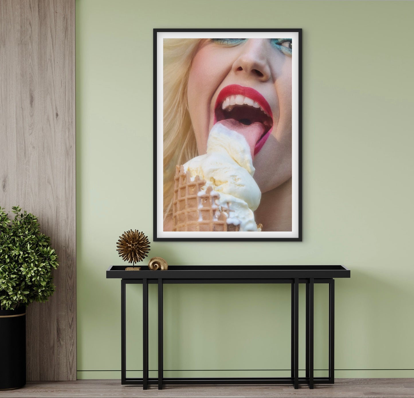 Framed fine art print of Amy Taylor (Amyl and the Sniffers) photographed by Jamie Nelson, Los Angeles beauty photographer.